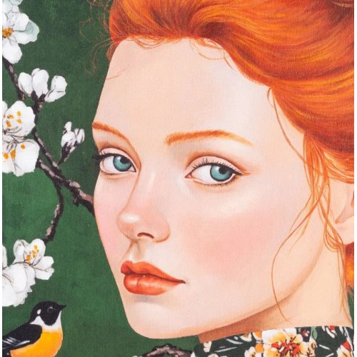 Cuadro Mujer Verde 2