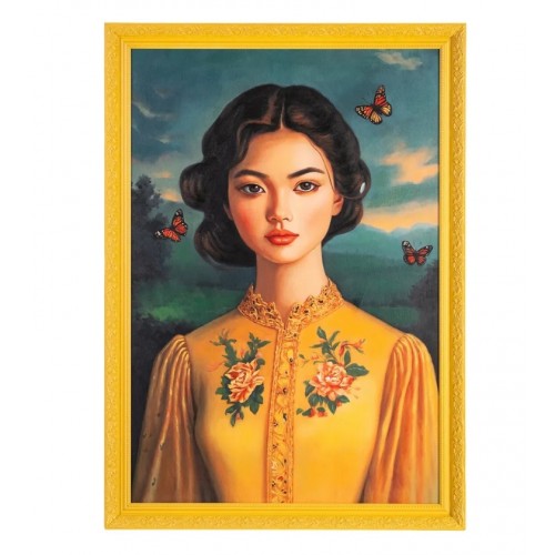 Cuadro Mujer Amarillo