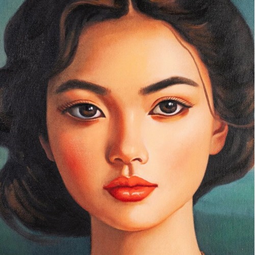 Cuadro Mujer Amarillo 2