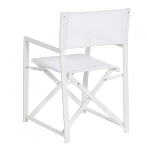 Silla Director Aluminio Blanca 2