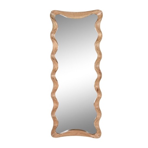 Espejo Ondulado Madera