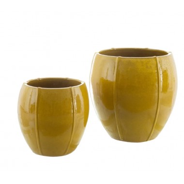Macetero Amarillo Set de 2