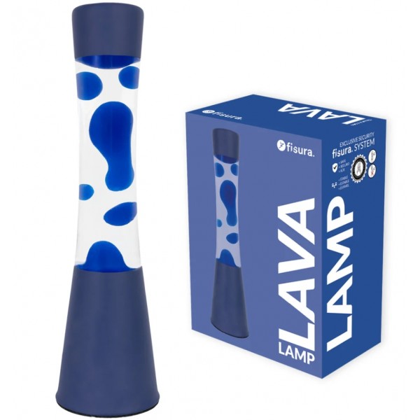 Lámpara de Lava Monocromática Azul