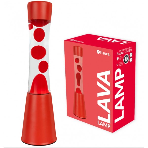 Lámpara de Lava Monocromática Roja