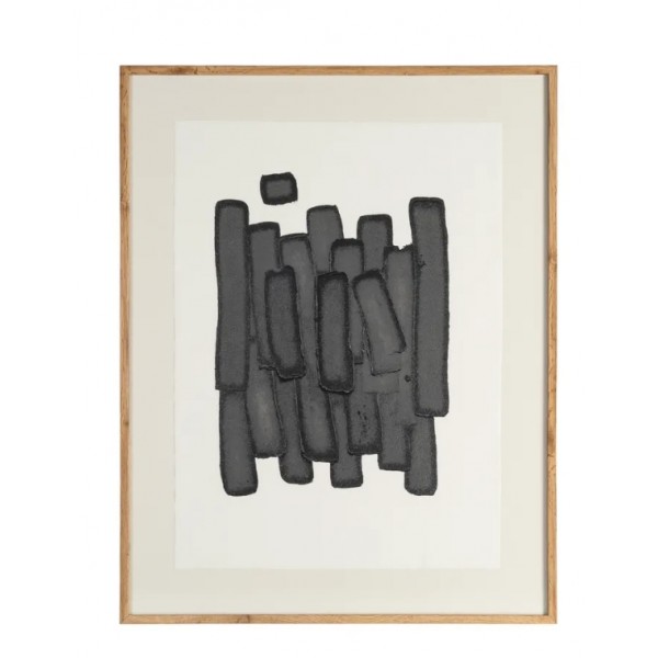 Cuadro Abstracto Negro 611