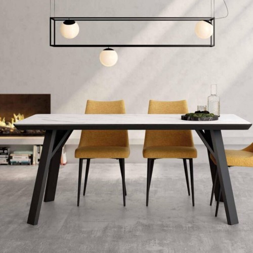 Mesa Comedor Rectangular Porcelánico 160