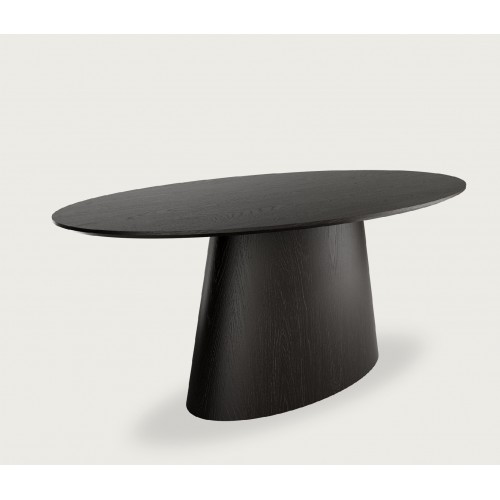 Mesa Comedor Ovalada Negra 2