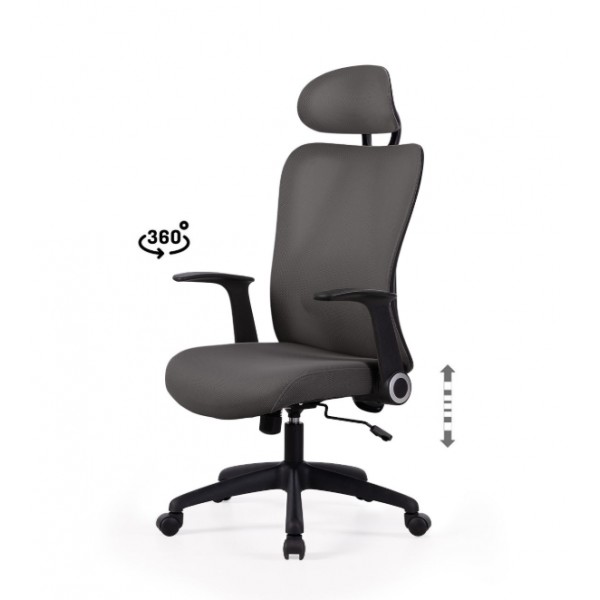 Silla Giratoria Oficina Gris