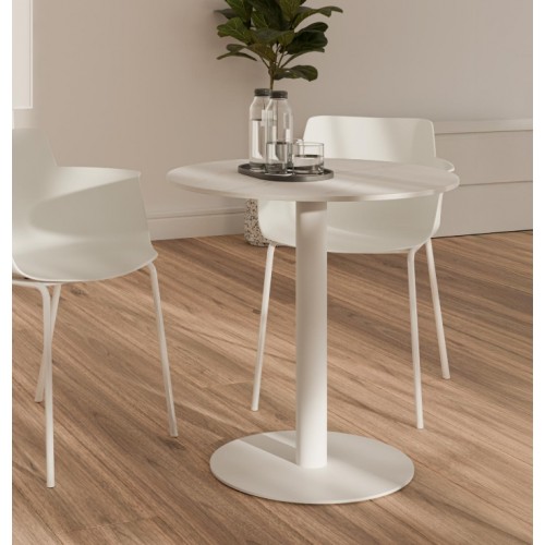 Mesa Bar Kyo Redonda Blanca