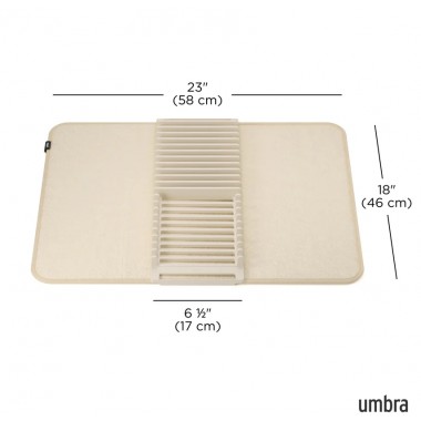 Esterilla Escurreplatos Udry Lino Umbra