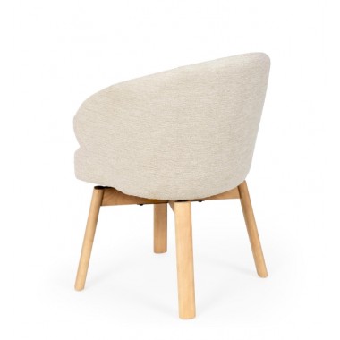 Silla Giratoria Dolly Beige