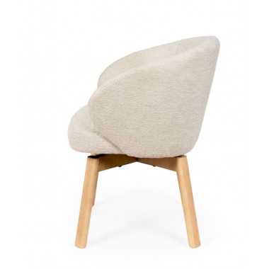 Silla Giratoria Dolly Beige