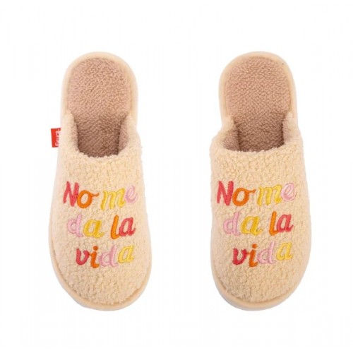 Zapatillas “No me da la vida” Beige 2
