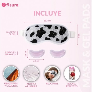 Kit Antifaz y Parches Ojos “Vaca”