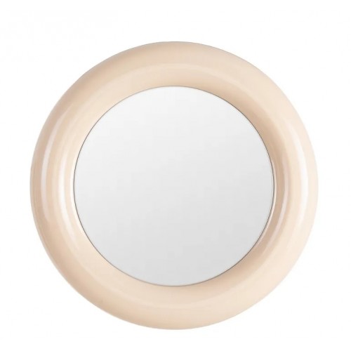 Espejo Redondo Beige