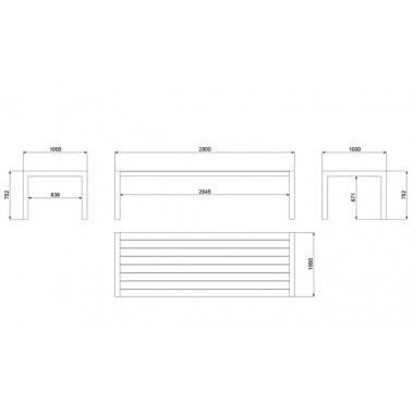 Mesa Exterior Aluminio Limo 280