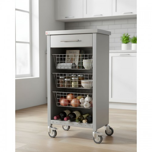 Carro de Cocina Verdulero Chelsea Gris 2