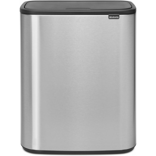 Cubo Bo Touch Bin 60 Litros Acero Mate Antihuellas