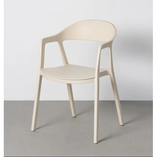 Silla Apilable Crema