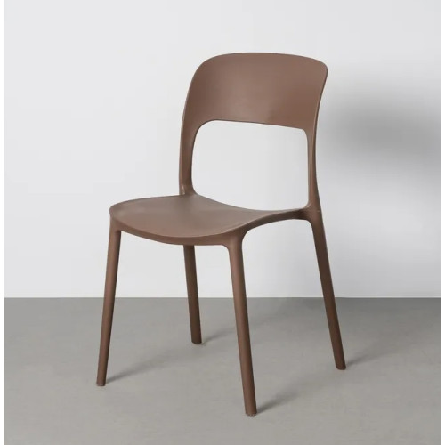 Silla Apilable Braco Marrón