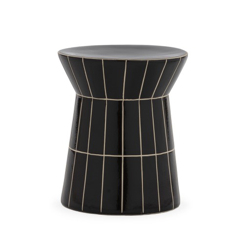 Taburete Mesa Cerámica Negro