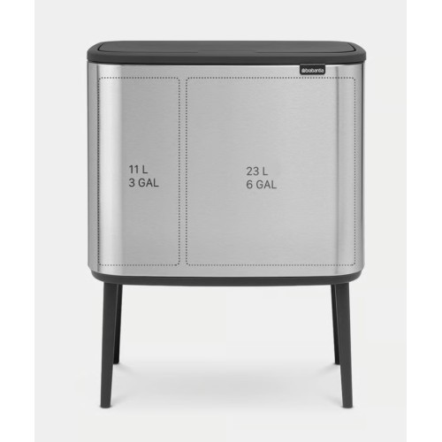 Cubo Bo Touch Bin 11+23L Acero Mate Brabantia 2