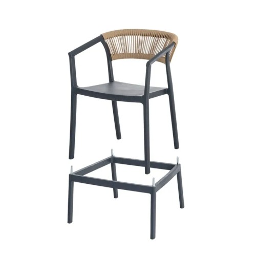 Taburete Silla PP Antracita Contract